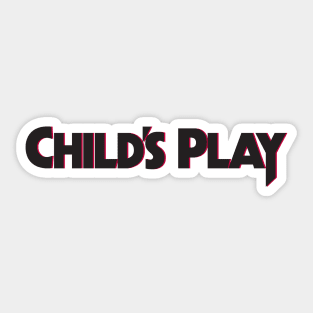 Child's Play Movie Logo Sticker